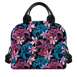 Paisley And Floral Pattern Print Insulated Lunch Bag