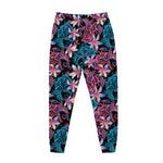 Paisley And Floral Pattern Print Jogger Pants