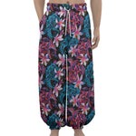 Paisley And Floral Pattern Print Lantern Pants