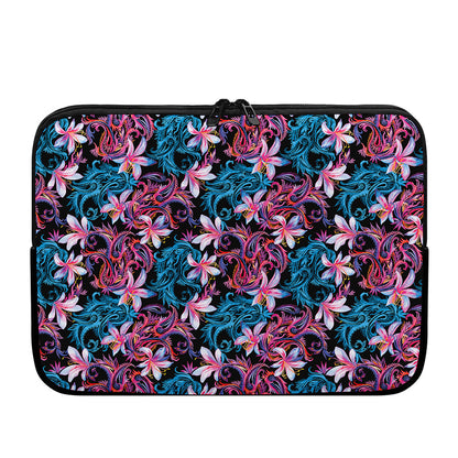 Paisley And Floral Pattern Print Laptop Sleeve