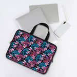 Paisley And Floral Pattern Print Laptop Sleeve With Handle