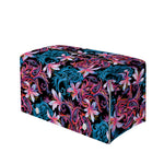Paisley And Floral Pattern Print Leather Tissue Box Cover