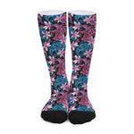 Paisley And Floral Pattern Print Long Socks