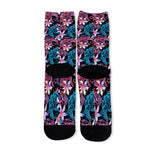 Paisley And Floral Pattern Print Long Socks