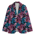 Paisley And Floral Pattern Print Men's Blazer