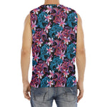 Paisley And Floral Pattern Print Men's Fitness Tank Top