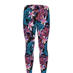 Paisley And Floral Pattern Print Men's leggings