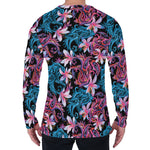 Paisley And Floral Pattern Print Men's Long Sleeve T-Shirt