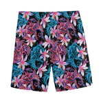 Paisley And Floral Pattern Print Men's Sports Shorts
