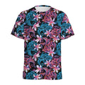 Paisley And Floral Pattern Print Men's Athletic T-Shirt