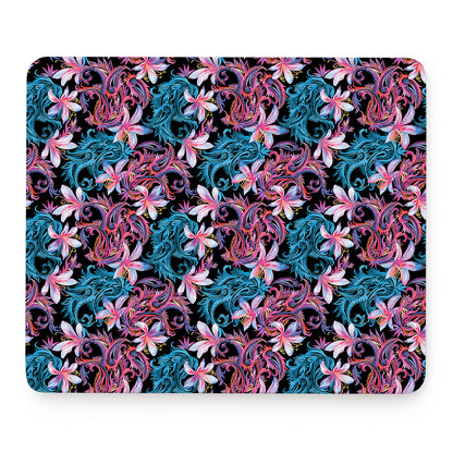 Paisley And Floral Pattern Print Mouse Pad
