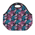 Paisley And Floral Pattern Print Neoprene Lunch Bag