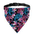 Paisley And Floral Pattern Print Over The Collar Dog Bandana