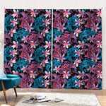 Paisley And Floral Pattern Print Pencil Pleat Curtains