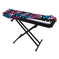 Paisley And Floral Pattern Print Piano Keyboard Cover