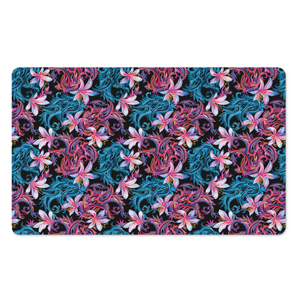 Paisley And Floral Pattern Print Polyester Doormat