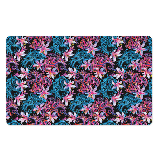 Paisley And Floral Pattern Print Polyester Doormat