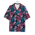 Paisley And Floral Pattern Print Rayon Hawaiian Shirt