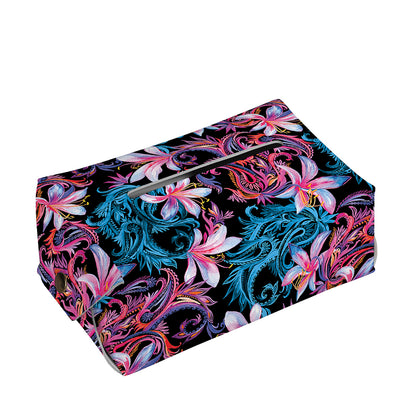 Paisley And Floral Pattern Print Rectangle Tissue Box Cover
