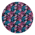 Paisley And Floral Pattern Print Round Blanket
