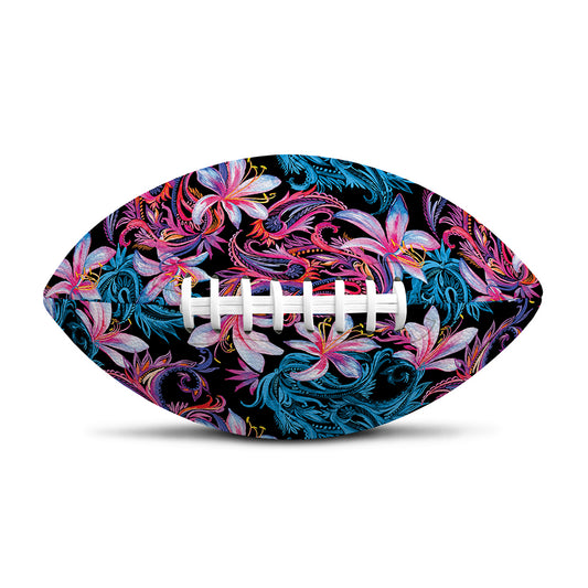 Paisley And Floral Pattern Print Rugby Ball