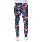 Paisley And Floral Pattern Print Scuba Joggers