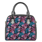 Paisley And Floral Pattern Print Shoulder Handbag
