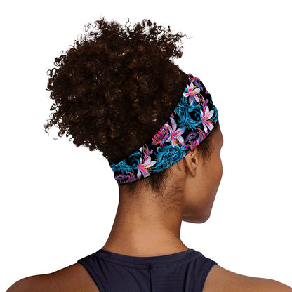 Paisley And Floral Pattern Print Sports Headband