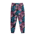 Paisley And Floral Pattern Print Sweatpants