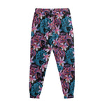 Paisley And Floral Pattern Print Sweatpants