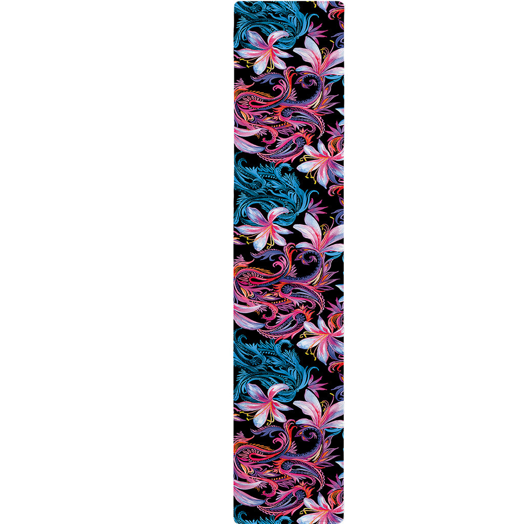 Paisley And Floral Pattern Print Table Runner