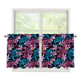 Paisley And Floral Pattern Print Tier Curtains