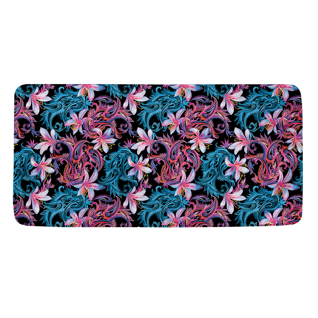 Paisley And Floral Pattern Print Towel