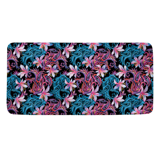 Paisley And Floral Pattern Print Towel