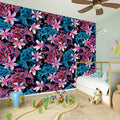 Paisley And Floral Pattern Print Wall Sticker