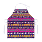 Paisley Elephant Hamsa Pattern Print Adjustable Apron