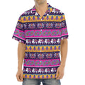 Paisley Elephant Hamsa Pattern Print Aloha Shirt