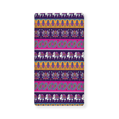 Paisley Elephant Hamsa Pattern Print Baby Crib Sheet