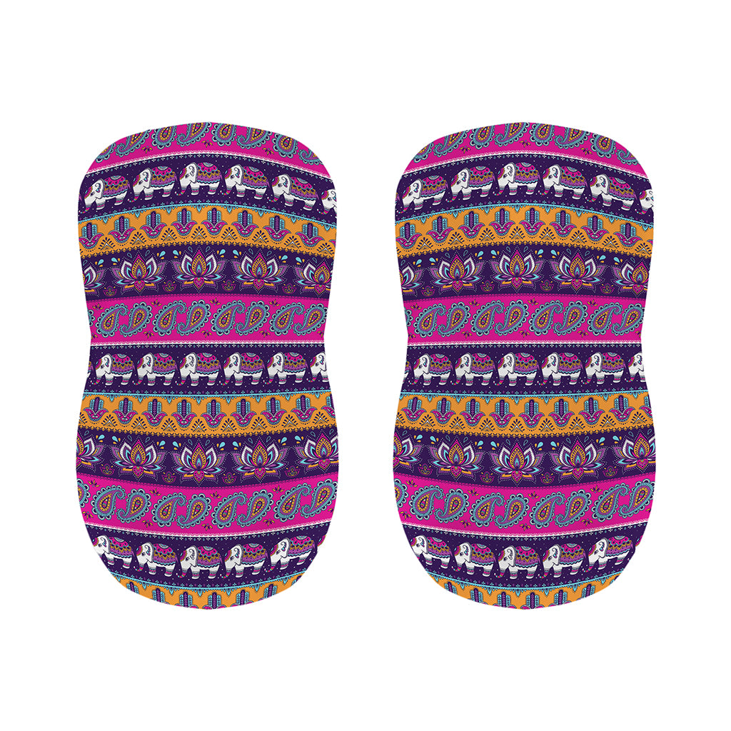 Paisley Elephant Hamsa Pattern Print Bar Stool Covers