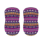 Paisley Elephant Hamsa Pattern Print Bar Stool Covers