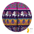 Paisley Elephant Hamsa Pattern Print Basketball