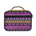 Paisley Elephant Hamsa Pattern Print Briefcase Bible Bag