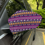 Paisley Elephant Hamsa Pattern Print Car Side Mirror Covers