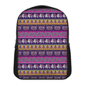 Paisley Elephant Hamsa Pattern Print Casual Backpack