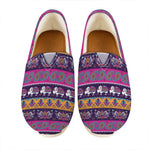 Paisley Elephant Hamsa Pattern Print Casual Shoes