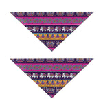 Paisley Elephant Hamsa Pattern Print Dog Bandana