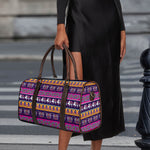 Paisley Elephant Hamsa Pattern Print Duffle Bag