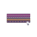 Paisley Elephant Hamsa Pattern Print Extended Mouse Pad