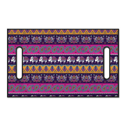 Paisley Elephant Hamsa Pattern Print Golf Cart Seat Cover