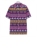 Paisley Elephant Hamsa Pattern Print Hawaiian Shirt